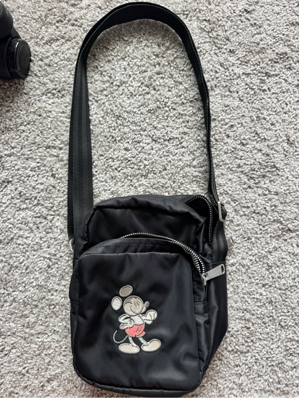 Disney Parks Black Mickey Crossbody Bag